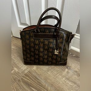 DOONEY & BOURKE MONOGRAM COATED CANVAS BAG